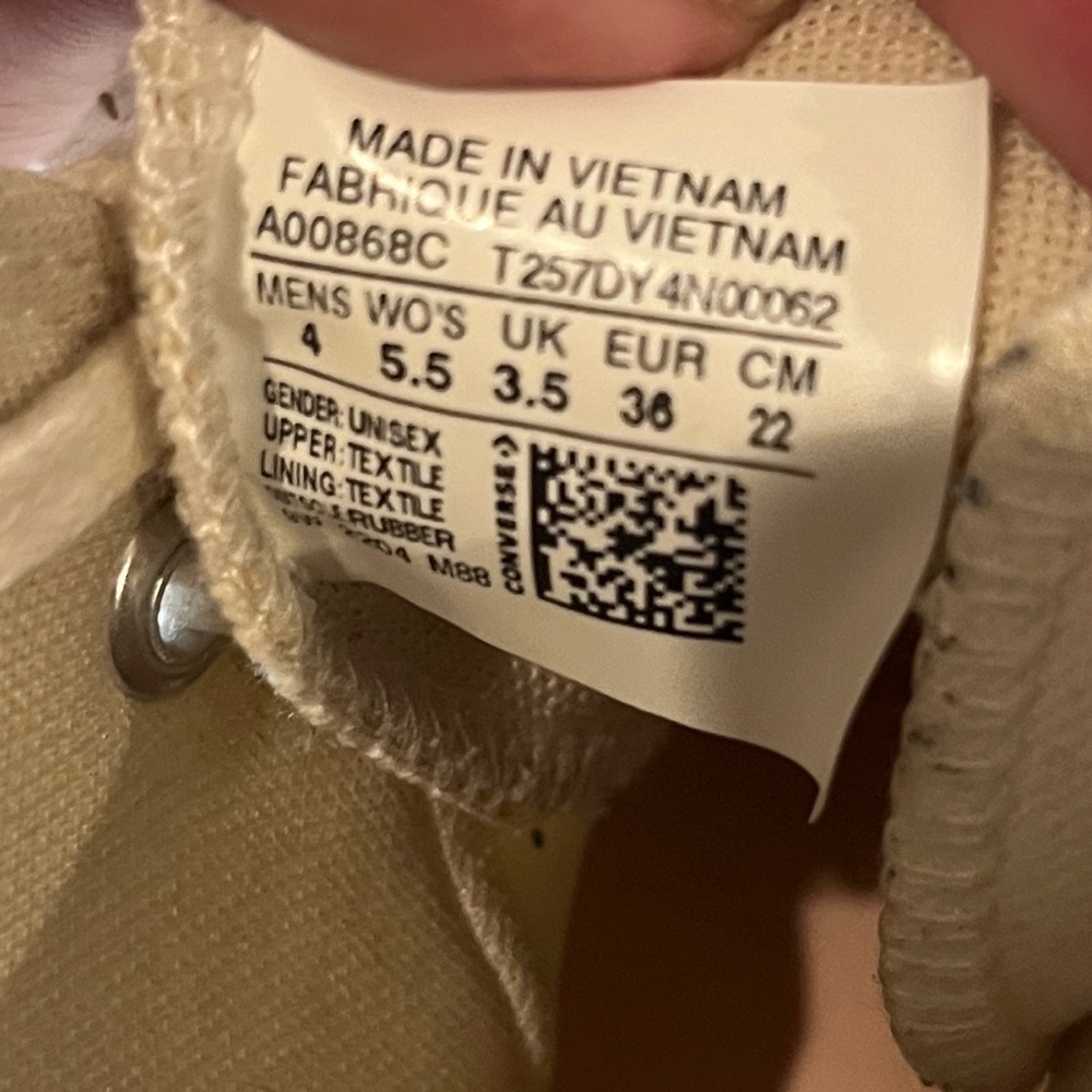 Unisex Converse Run Star Legacy CX Lace Up High Top Shoes Beige Men’s 4 WO’S 5.5 - Picture 13 of 14